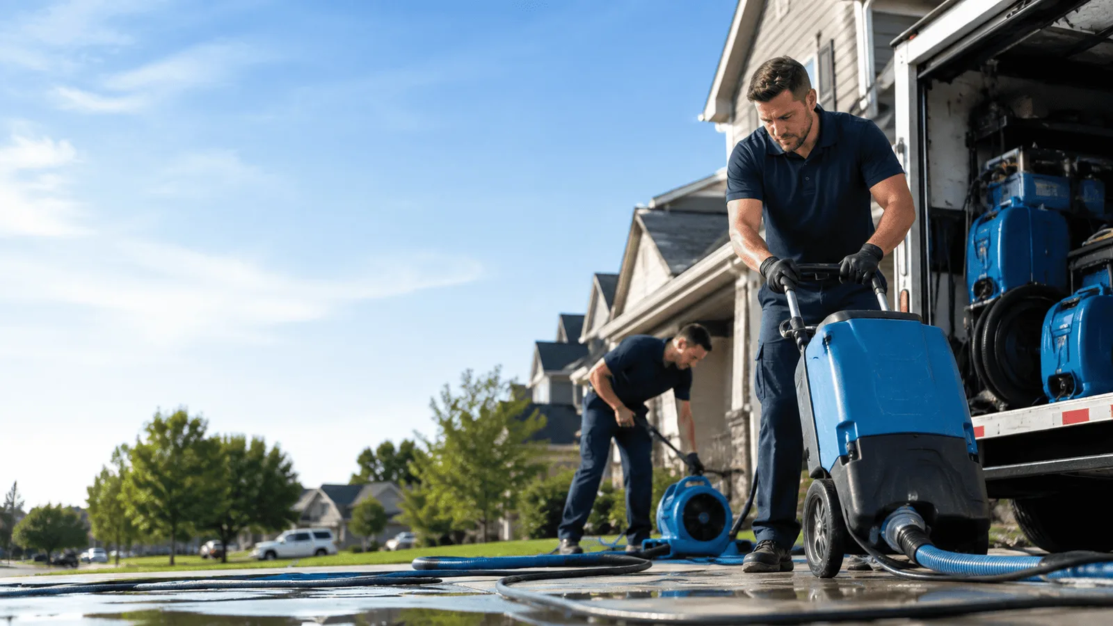 Water Mitigation being performed in West Liberty, IA